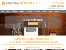 Tablet Screenshot of paradigminteriorsllc.com